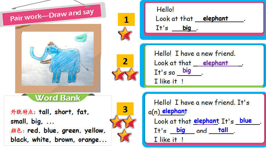 pepbook2unit3atthezoopartaletstalkdrawandsay教案