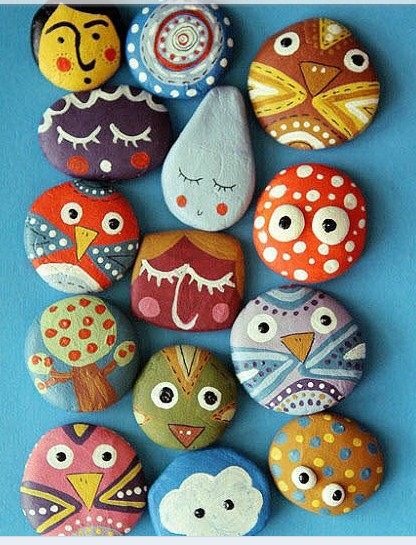 手工课(创意石头)